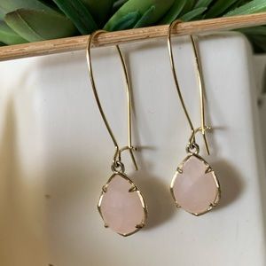 Kendra Scott Rose Quartz Earrings